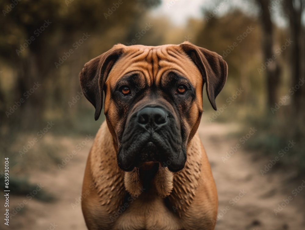 Boerboel dog created with Generative AI technology