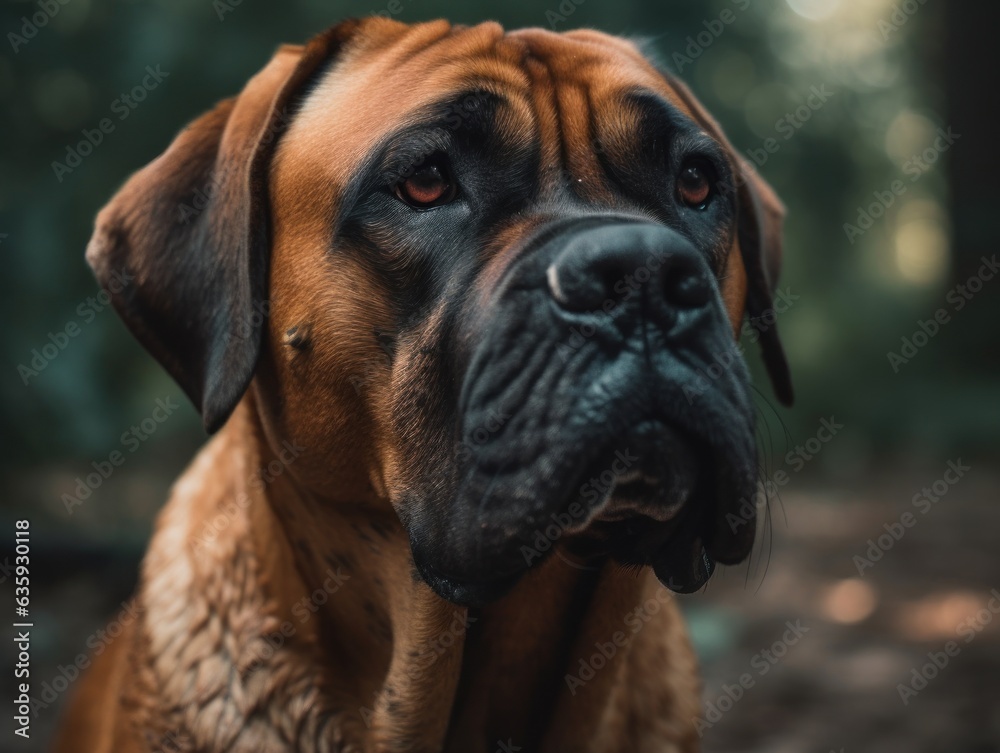 Boerboel dog created with Generative AI technology