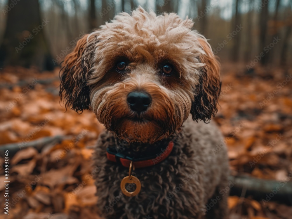 Bolognese dog created with Generative AI technology Bolognese dog created with Generative AI technology