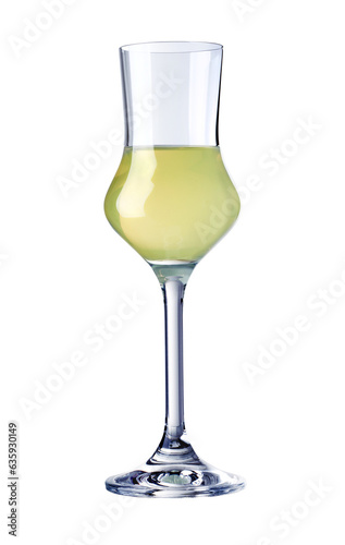 glass of limoncello photo