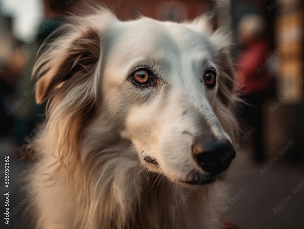 Borzoi dog created with Generative AI technology Borzoi dog created with Generative AI technology
