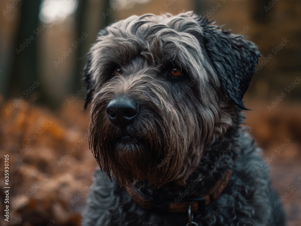 Bouvier des Flandres dog created with Generative AI technology