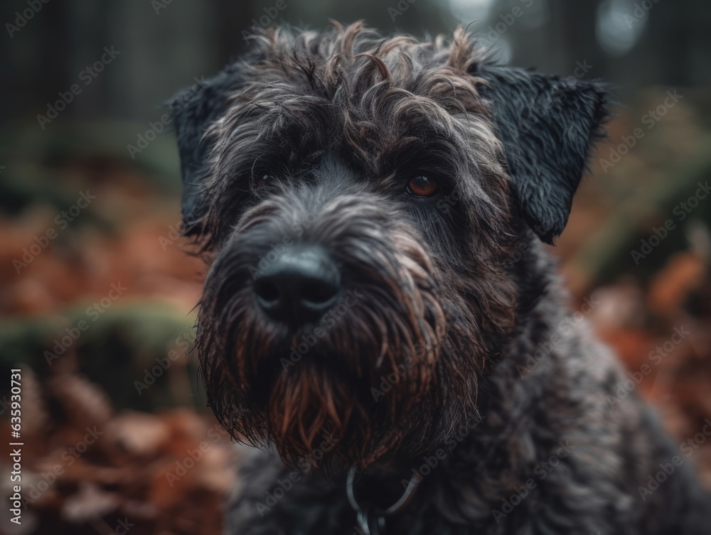 Bouvier des Flandres dog created with Generative AI technology Bouvier des Flandres dog created with Generative AI technology
