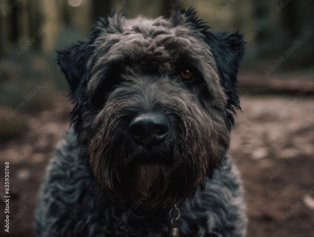 Bouvier des Flandres dog created with Generative AI technology