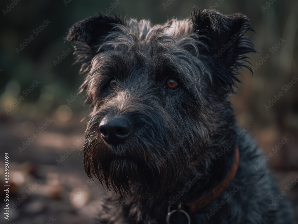 Bouvier des Flandres dog created with Generative AI technology Bouvier des Flandres dog created with Generative AI technology