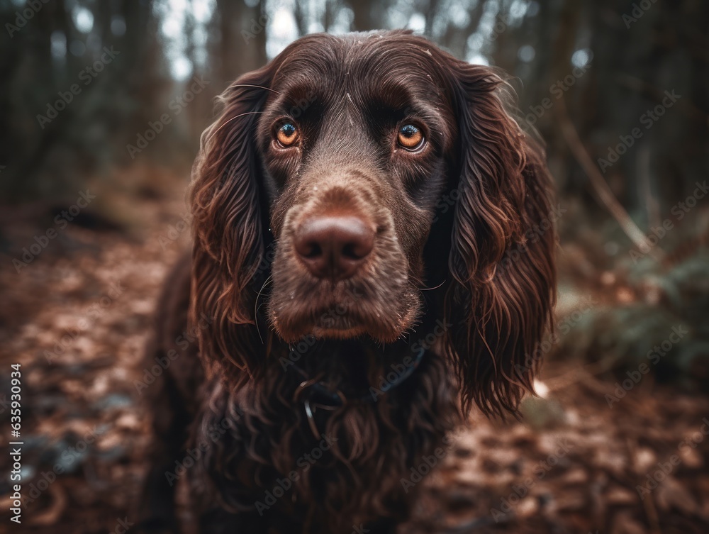 portrait of a Boykin Spaniel dog