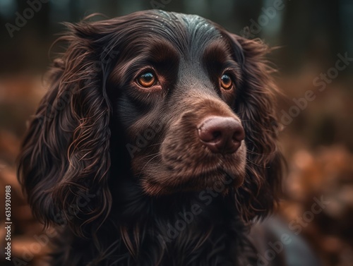 Boykin Spaniel dog close up portrait 