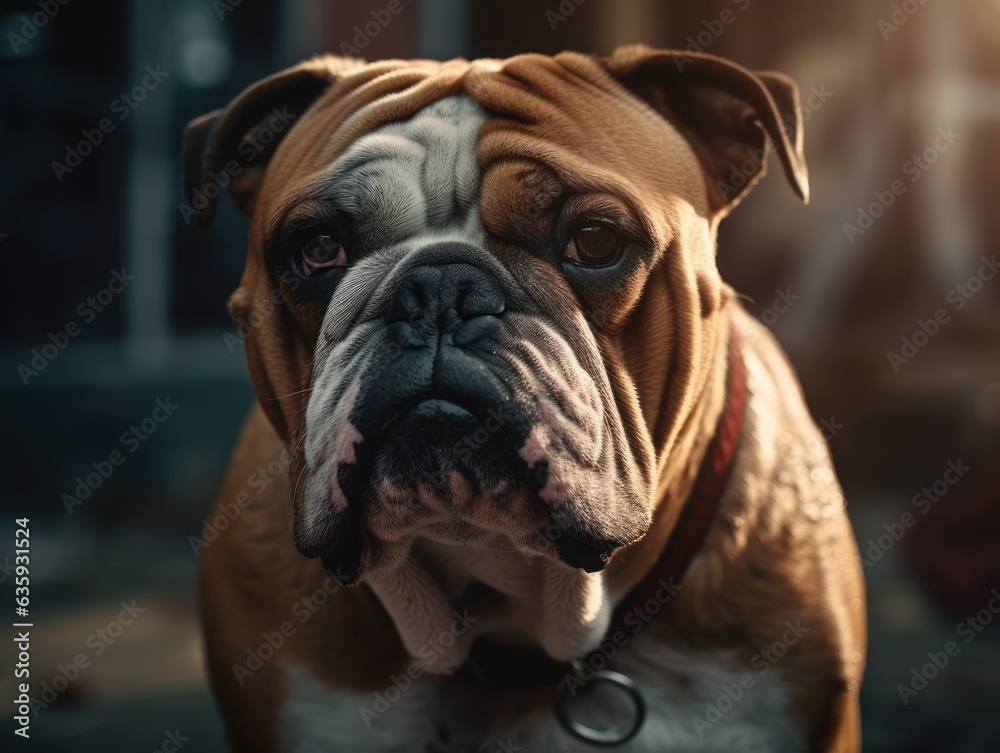 Bulldog created with Generative AI technology