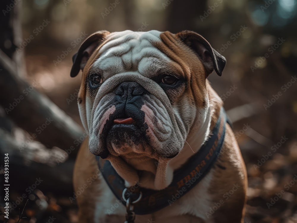 Bulldog created with Generative AI technology