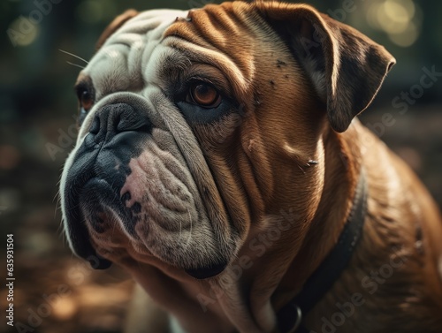Bulldog created with Generative AI technology