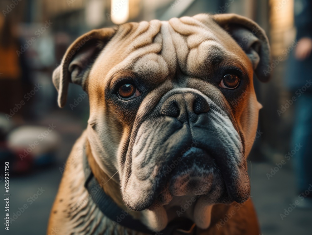 Bulldog created with Generative AI technology