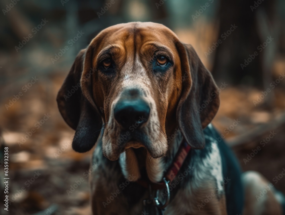 Hound dog created with Generative AI technology