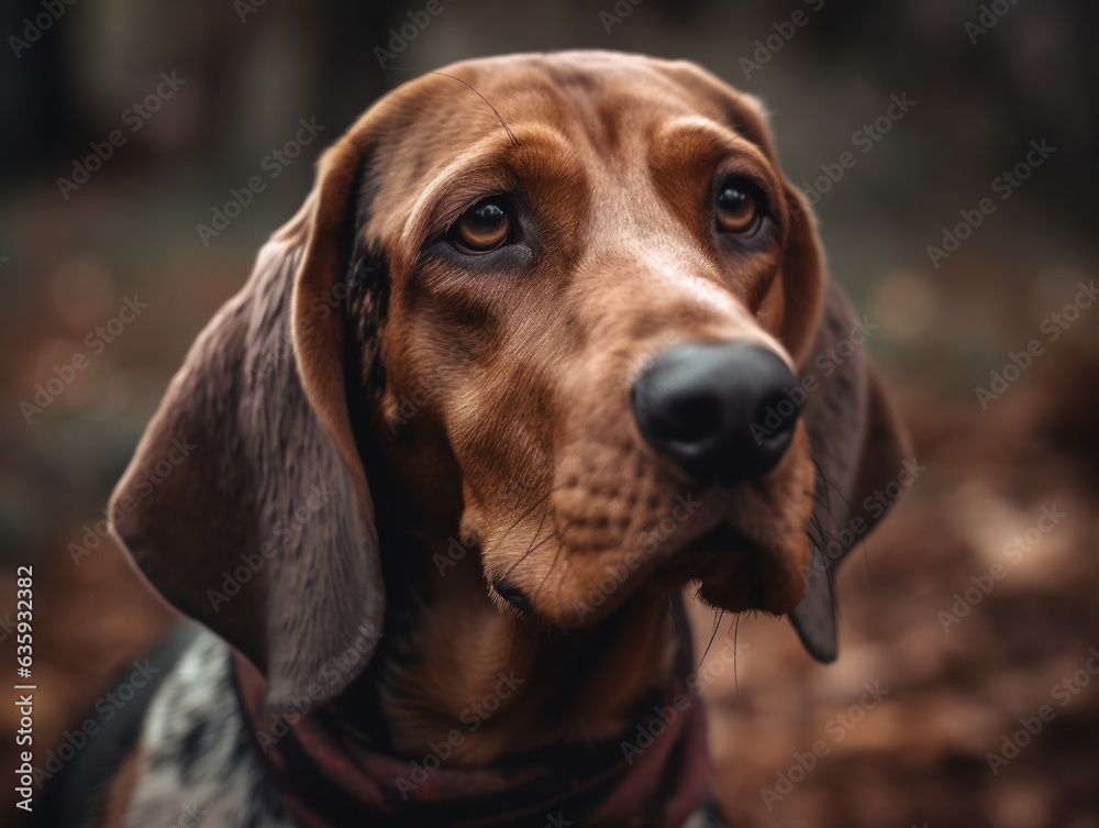 Hound dog created with Generative AI technology