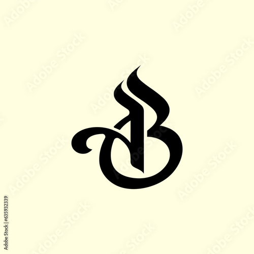 Logo Letter AB Vector EPS File