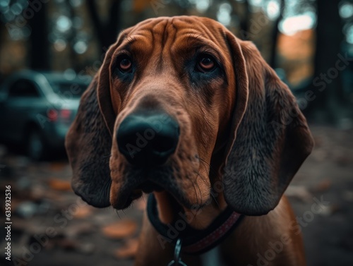 Hound dog created with Generative AI technology