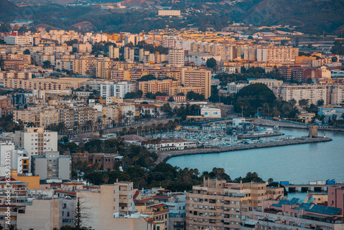 view of the city of ceuta and its two bays