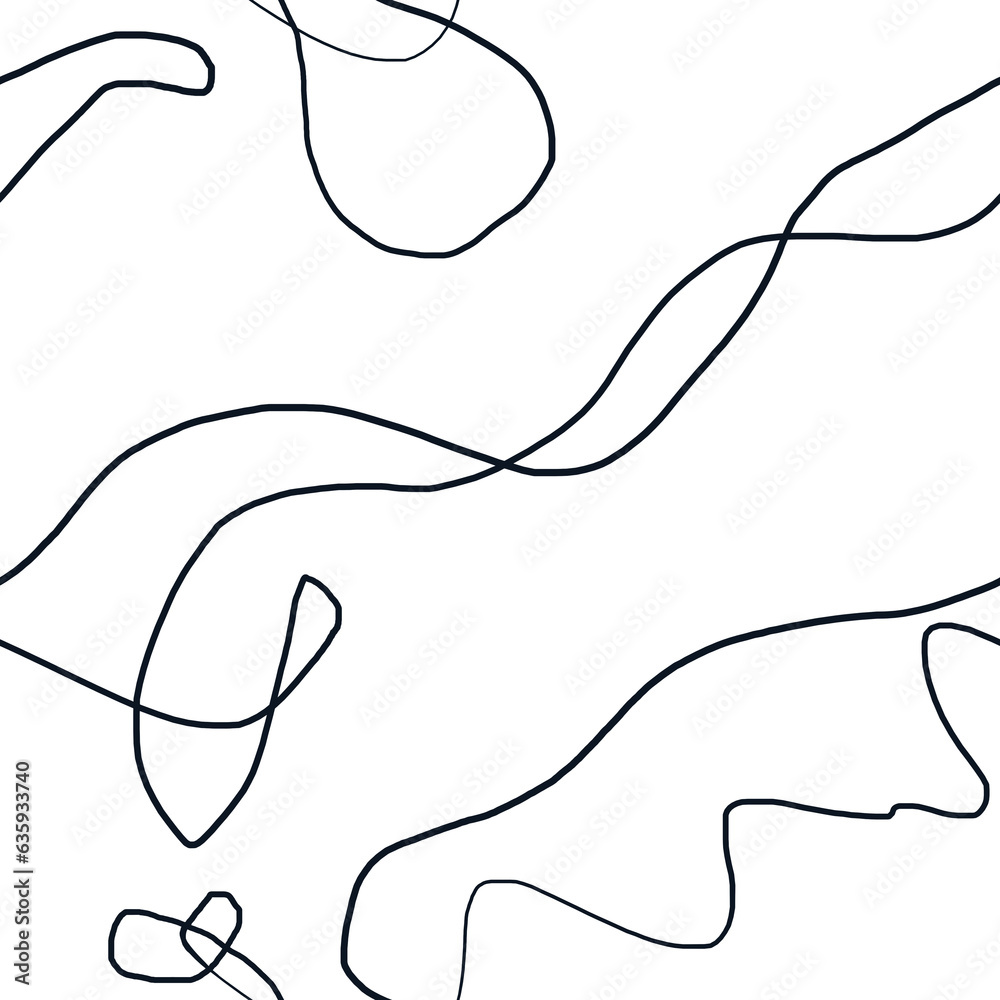 seamless hand-drawn illustration of an pattern