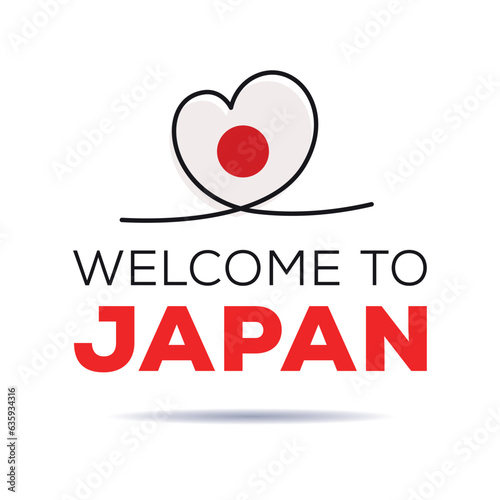 Welcome to Japan, Vector Illustration.