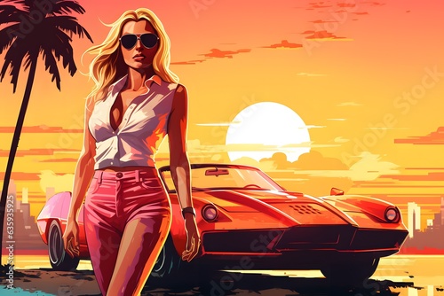 Palm Tree Noir Miami Vice Legendary Scene