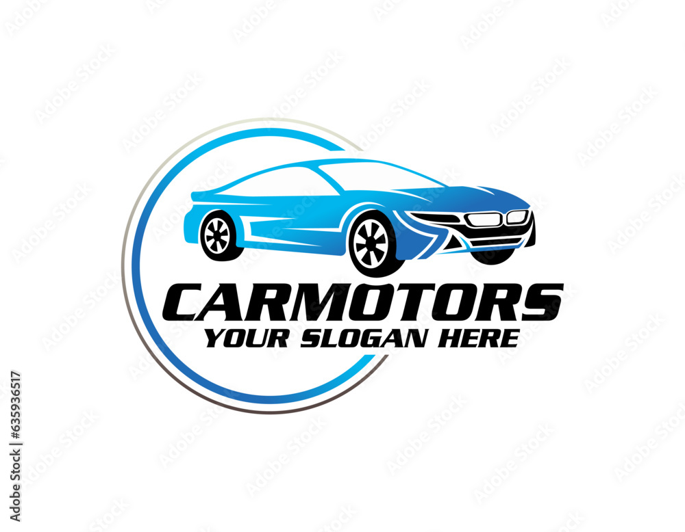 abstract car design concept automotive topics vector logo design template