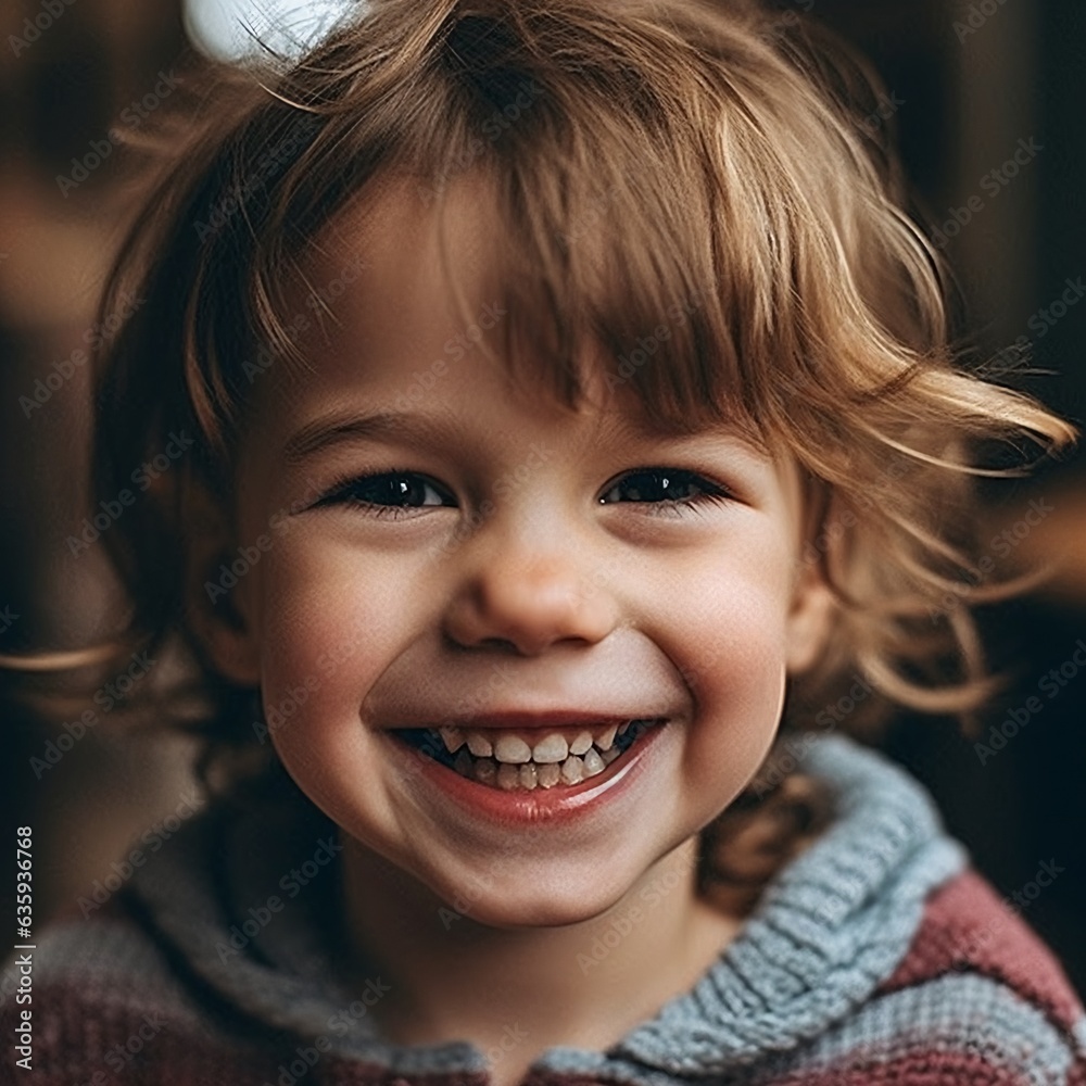 young boy smiling showing his healthy teeth looking happy. Generative ai young boy smiling showing his healthy teeth looking happy. Generative ai