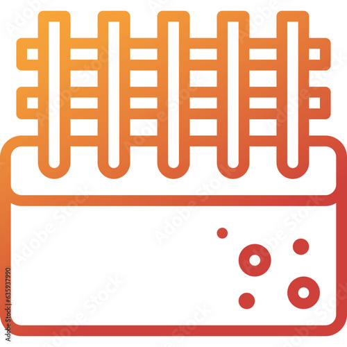 concrete gradient line icon