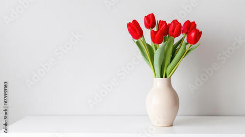 Red Tulip Bouquet for International Women's Day