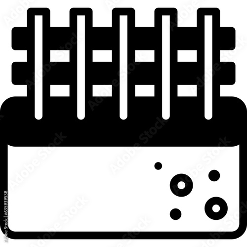 concrete solid line icon