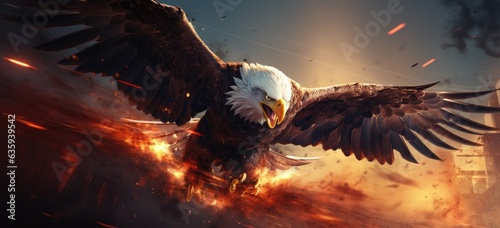 american bald eagle Generative AI