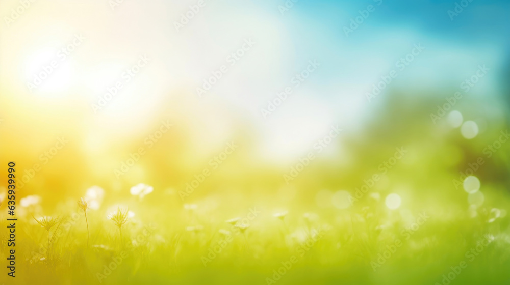 Obraz premium Dreamy Bokeh in Sunlit Fields