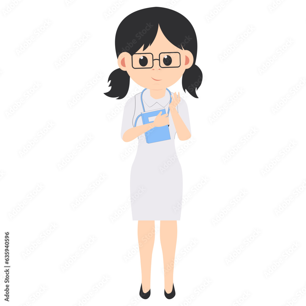 cute nurse cartoon illustration cute nurse cartoon illustration