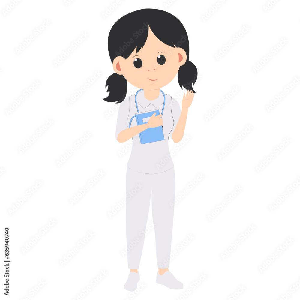 cute nurse cartoon illustration cute nurse cartoon illustration