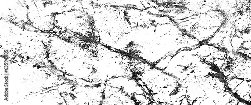White natural marble texture pattern for background, abstract composition for design elements, black and white painting on canvas with brush strokes, Vector.