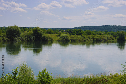 Dniester River between Moldova, Soroca city, and Ukraine
