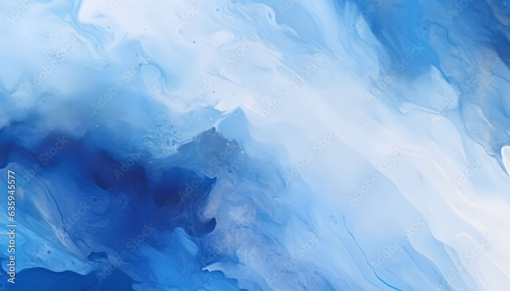 Naklejka premium Abstract watercolor deep blue