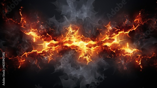  an abstract fire and smoke background with a black background and a black background. generative ai