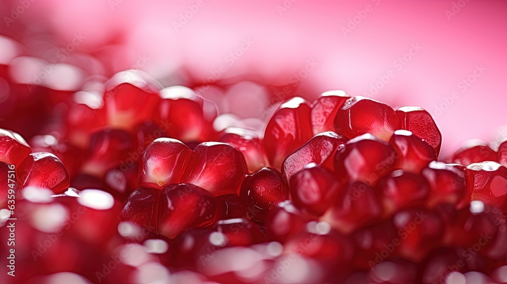 a close up of a bunch of pomegranates. generative ai a close up of a bunch of pomegranates. generative ai