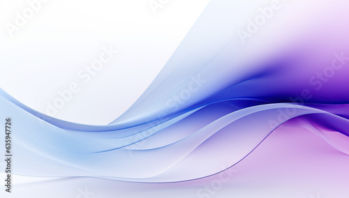 Soft Gradient Flow: Abstract Blue and Purple Wavy Design © Darya