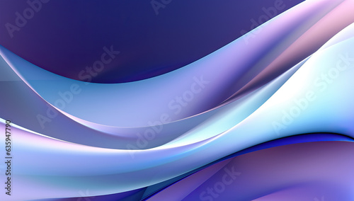 Smooth Neon Wave: Abstract Blue Gradient on Dark Background