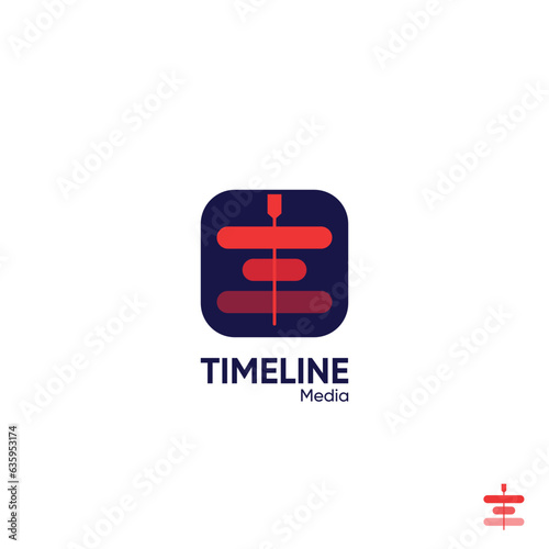 video edit timeline logo for company or studio