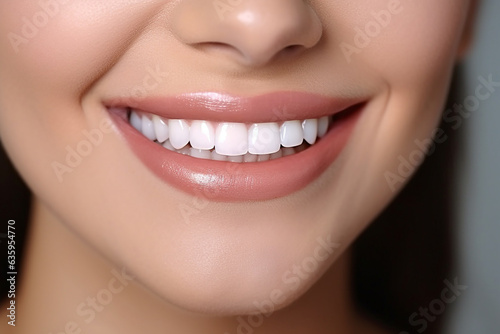 Beautiful smile with strong white teeth