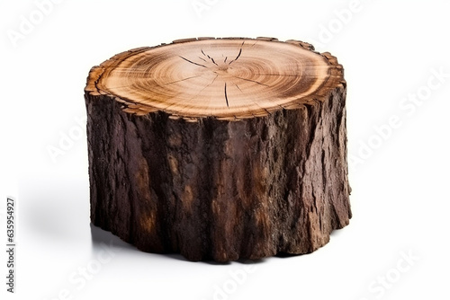 Log firewood isolated on white background