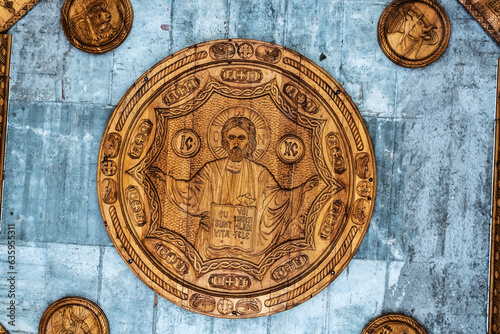 The Monastery of the Protection of the Mother of God. Suceava county, Bucovina. Dorna-Arini, Romania. photo