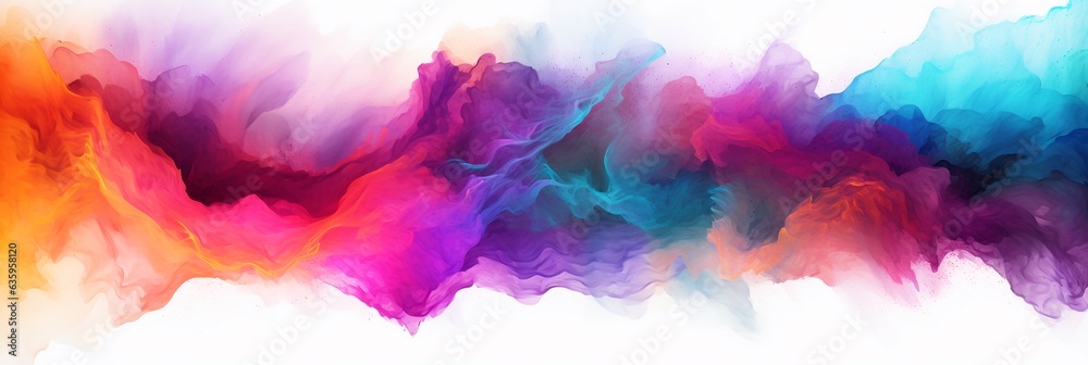 Abstract colorful watercolor style background, wave, splash, texture.