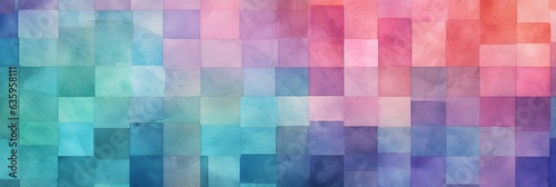 Colorful watercolor blocks illustration, background, extra wide