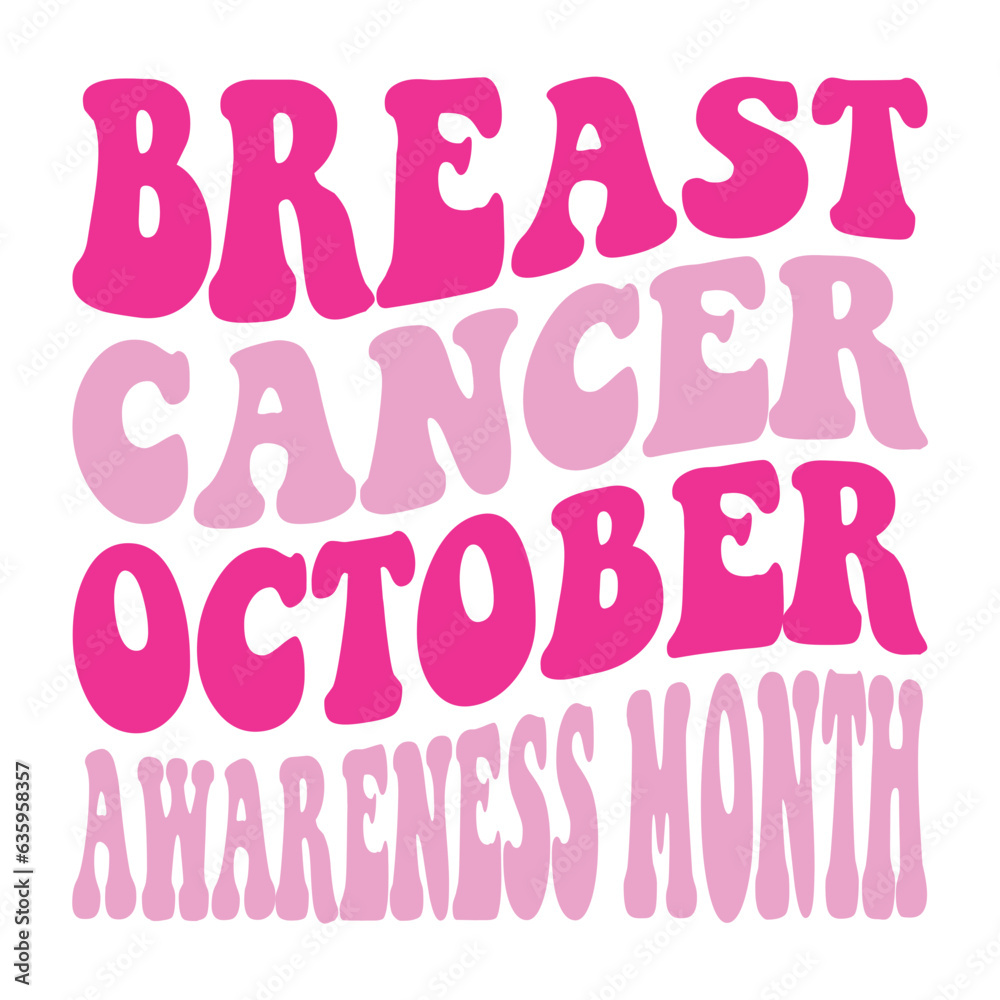 Breast Cancer October Awareness Month Svg