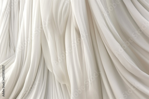 Abstract white texture curtain