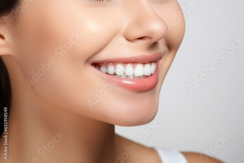 Beautiful smile of a healthy woman
