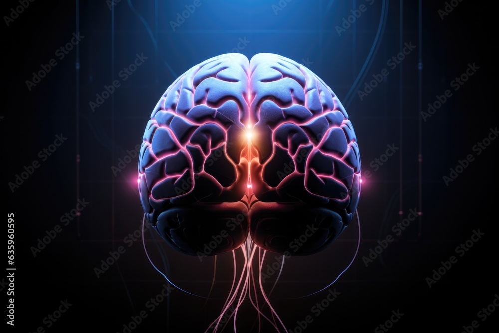 a digitally rendered human brain a digitally rendered human brain