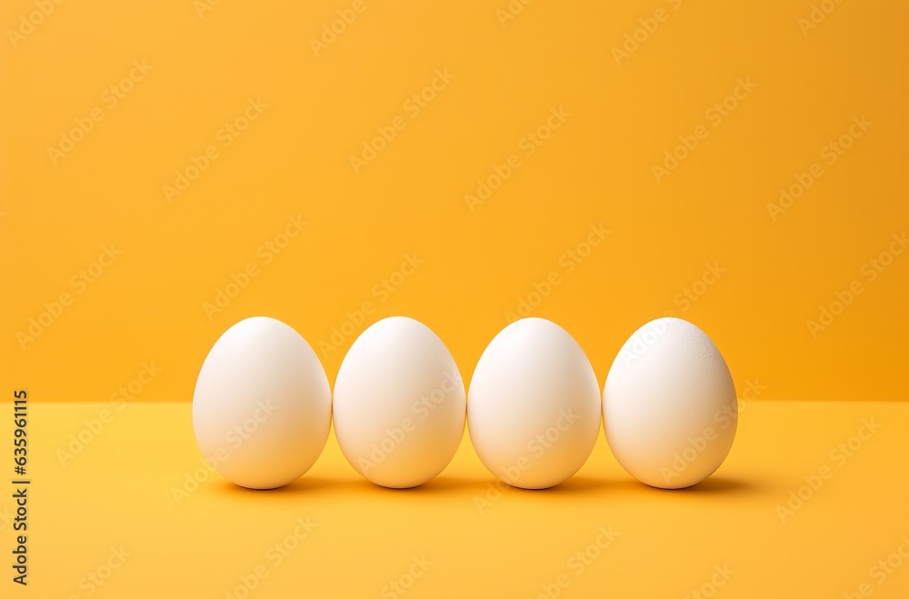 clean chicken eggs in a minimalist style clean chicken eggs in a minimalist style